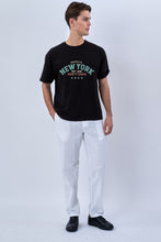 Cargar imagen en el visor de la galería, Oversized T-shirt with print - Black