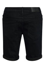 Cargar imagen en el visor de la galería, Pantalones cortos de mezclilla - negro