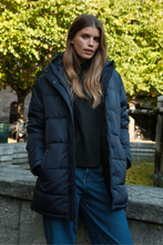 Load image into Gallery viewer, Long Puffer Jacket - Navy