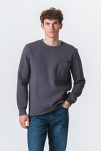 Load image into Gallery viewer, Pocket Sweatshirt Regular Fit - Dark Grey