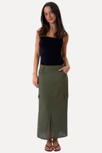 Afbeelding in Gallery-weergave laden, Linen Skirt - Green
