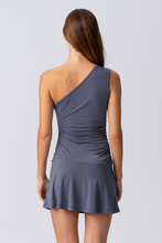 Charger l'image dans la galerie, Valentina One Shoulder Dress - Grey