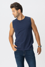 Load image into Gallery viewer, Sleeveless Tee - Navy