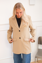 Load image into Gallery viewer, Claire Oversized Blazer - Beige