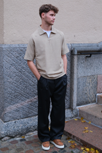Load image into Gallery viewer, Enzo Short Sleeve Half Zip - Khaki