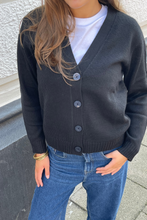 Load image into Gallery viewer, Knitted Cardigan - Black
