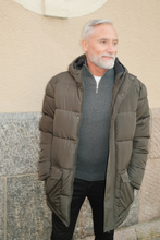 Load image into Gallery viewer, Long Puffer Jacket - Olive