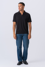 Load image into Gallery viewer, Atlas Textured Polo - Black