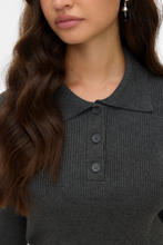 Charger l'image dans la galerie, Silje Poloneck Pullover - Dark Grey Melange