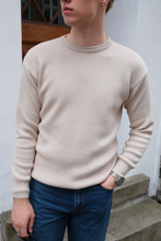Load image into Gallery viewer, Crewneck Knit Sweater - Light Beige