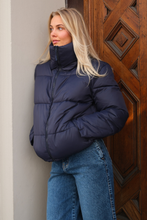 Load image into Gallery viewer, Short Puffer Jacket - Navy