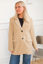 Load image into Gallery viewer, Claire Oversized Blazer - Beige