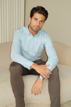 Carregar imagem no visualizador da galeria, The Original Performance Shirt - Light blue/white