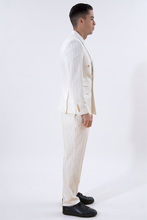 Cargar imagen en el visor de la galería, Classic Blazer - White Pinstripe
