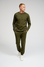 Cargar imagen en el visor de la galería, Pantalones de chándal básicos - verde oscuro