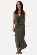 Afbeelding in Gallery-weergave laden, Linen Skirt - Green