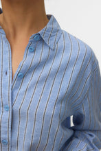 Charger l'image dans la galerie, Linn Shirt - Cornflower Blue-Navy Blazer