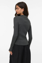 Charger l'image dans la galerie, Silje Poloneck Pullover - Dark Grey Melange