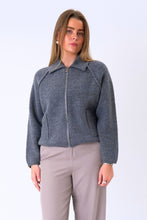 Load image into Gallery viewer, Selma Knit Zipper - Grey