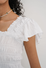 Load image into Gallery viewer, Honey Ruffle Top - White