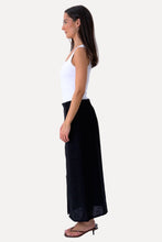 Load image into Gallery viewer, Linen Skirt - Black