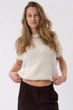 Load image into Gallery viewer, Chloe Short Sleeved Knit - Off White