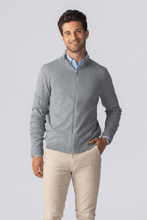 Load image into Gallery viewer, Pullover Zip Cardigan - Grey Melange