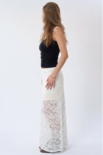 Load image into Gallery viewer, Amara Lace Maxi Skirt - White