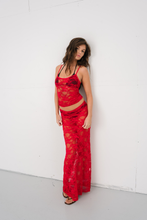 Carregar imagem no visualizador da galeria, Florence Lace Top - Red