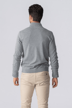 Load image into Gallery viewer, Pullover Zip Cardigan - Grey Melange