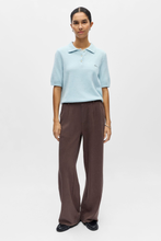 Load image into Gallery viewer, Debbie Knit Polo - Winter Sky Melange