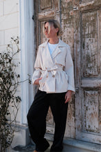 Load image into Gallery viewer, Sia Short Trenchcoat - Off White