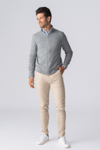 Load image into Gallery viewer, Pullover Zip Cardigan - Grey Melange