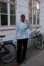Load image into Gallery viewer, Sia Short Trenchcoat - Sky Blue