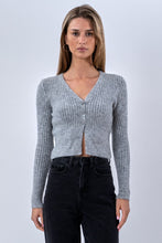 Charger l'image dans la galerie, Nova Tie Blouse Knit - Grey