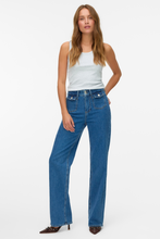 Load image into Gallery viewer, Tessa Wide Pocket Jeans - Medium Blue Denim