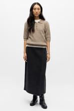 Load image into Gallery viewer, Anine Knit Polo - Morel Melange