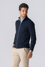 Cargar imagen en el visor de la galería, Pullover Zip Cardigan - Navy