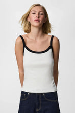 Load image into Gallery viewer, May Strap Top - Bright White-Black
