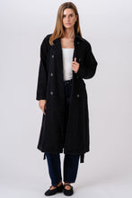 Load image into Gallery viewer, Denim Trenchcoat - Dark Blue