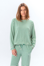Afbeelding in Gallery-weergave laden, Stripped Long Sleeve Regular Fit - Green