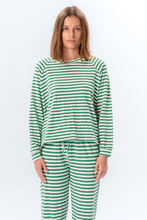 Afbeelding in Gallery-weergave laden, Stripped Long Sleeve Regular Fit - Green