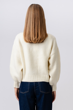 Load image into Gallery viewer, V-Neck Cardigan - Ecru