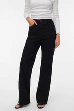 Carica l'immagine nel visualizzatore di Gallery, Tessa Wide Jeans Animal Print - Black Denim Leopard