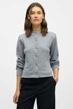 Load image into Gallery viewer, Zari Knit Cardigan - Medium Grey Melange