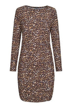 Load image into Gallery viewer, Alma Long-sleeved Dress - Leopard