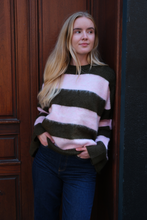 Load image into Gallery viewer, Juliette Striped Knit - Pink/Khaki