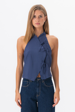 Cargar imagen en el visor de la galería, Silva Striped Top - Navy
