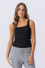 Afbeelding in Gallery-weergave laden, Chloe Short Square Top - Black