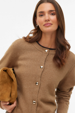 Charger l'image dans la galerie, Fiona Short Button Cardigan - Silver Mink Melange